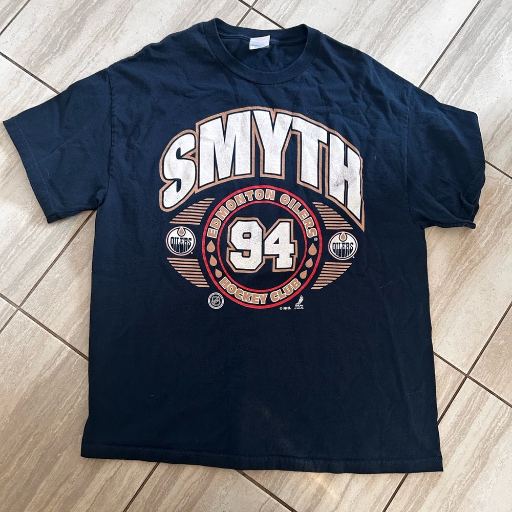 Vintage Edmonton oilers SMYTH t shirt size‎ XL